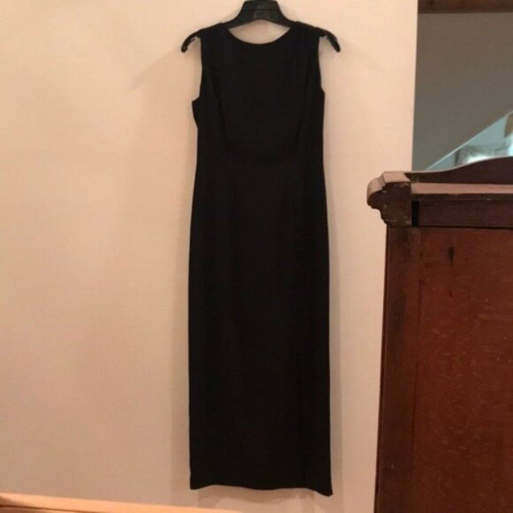 🖤✨ Maggy London Black Sleeveless Maxi Dress w/ Draped Back Detail | Size 4 ✨🖤
